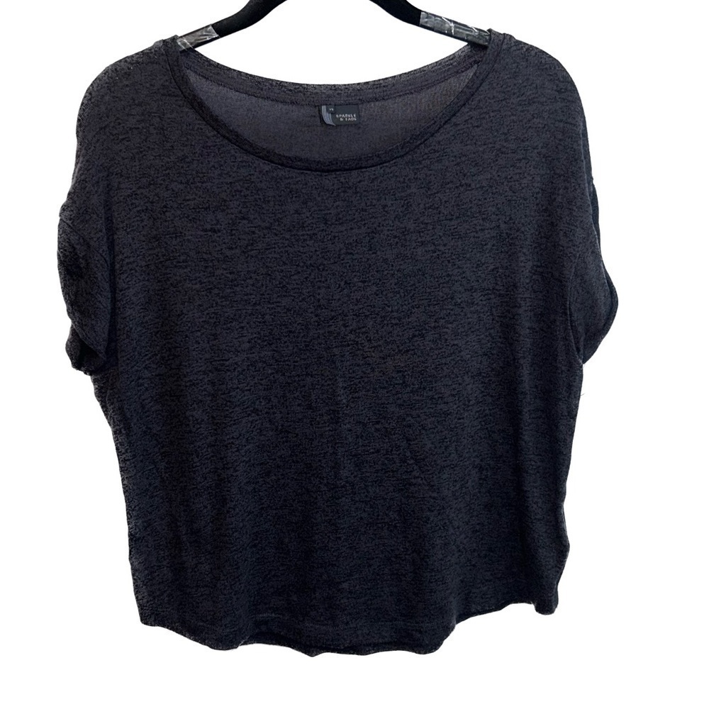 Sparkle & Fade Shirt Loose Fit Roll Tab Sleeves Contrast Trim Urban Outfitters